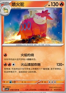 Camerupt Pokemon card from Bonus Round