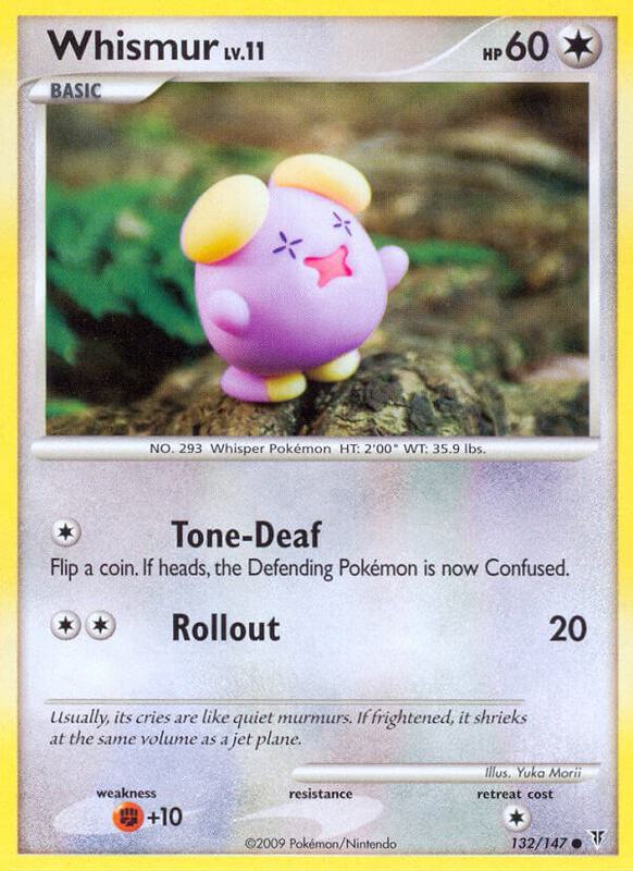 Whismur Pokemon card from Supreme Victors