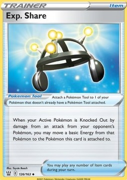 Exp. Share Pokemon card from Battle Styles