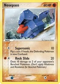 Nosepass Pokemon card from Holon Phantoms
