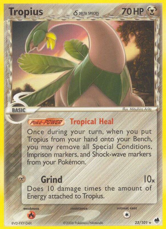 Tropius (Delta Species) Pokemon card from Dragon Frontiers