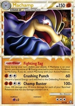 Machamp Pokemon card from Triumphant