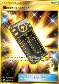Electrocharger Pokemon card from Team Up