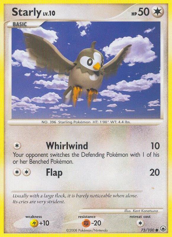 Starly Pokemon card from Majestic Dawn
