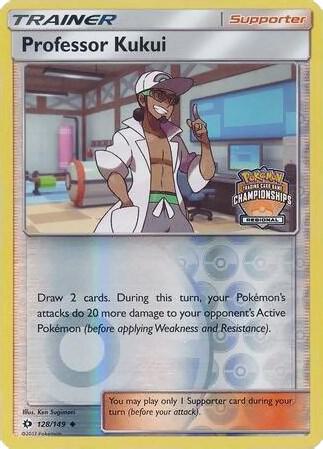 Professor Kukui Pokemon card from League & Championship Cards