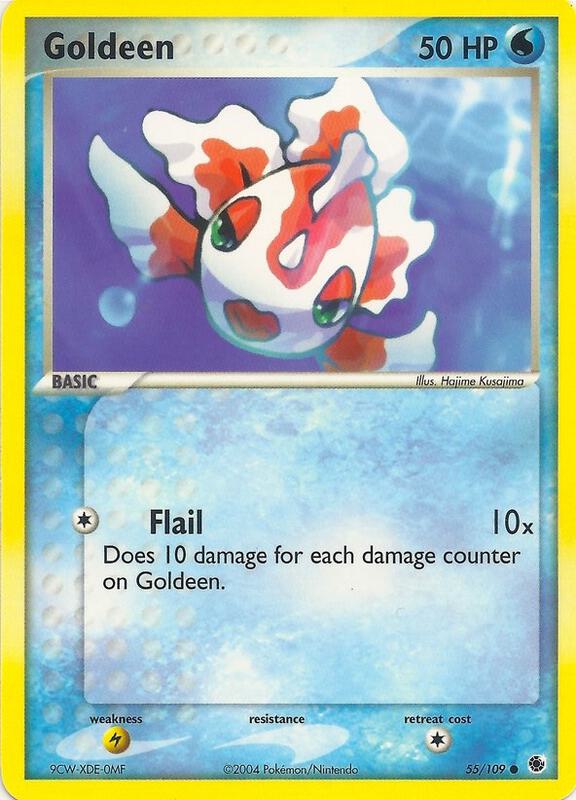 Goldeen Pokemon card from EX Battle Stadium