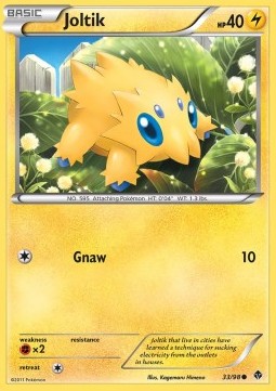 Joltik Pokemon card from Emerging Powers