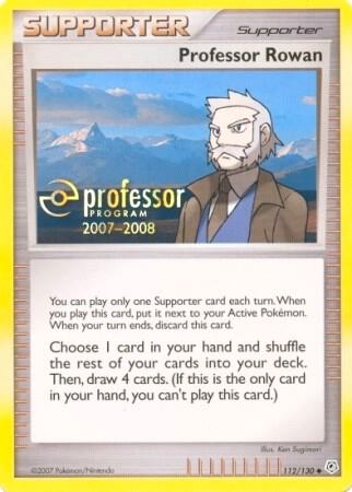 Professor Rowan (2007) Pokemon card from Professor Program Promos