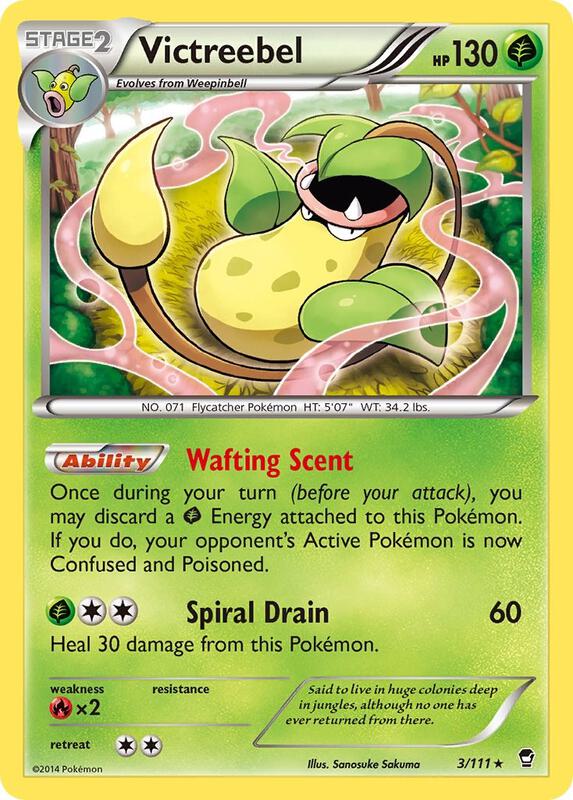 Victreebel Pokemon card from XY - Furious Fists