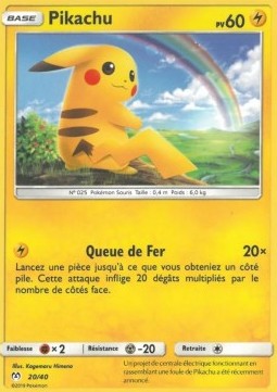 Pikachu Pokemon card from McDonalds Collection 2019 2