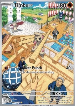 Timburr Pokemon card from Twilight Masquerade