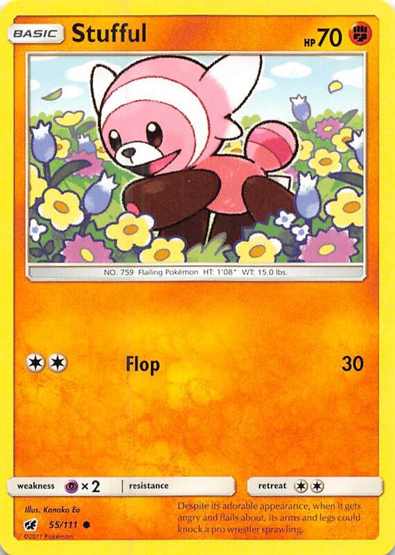 Stufful Pokemon card from SM - Crimson Invasion