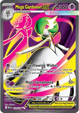 Mega Gardevoir ex Pokemon card from Mega Evolution
