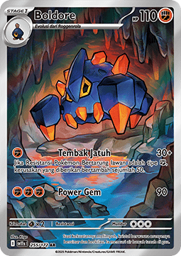 Boldore Pokemon card from Black White IDTH