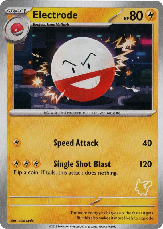 Electrode Pokemon card from My First Battle