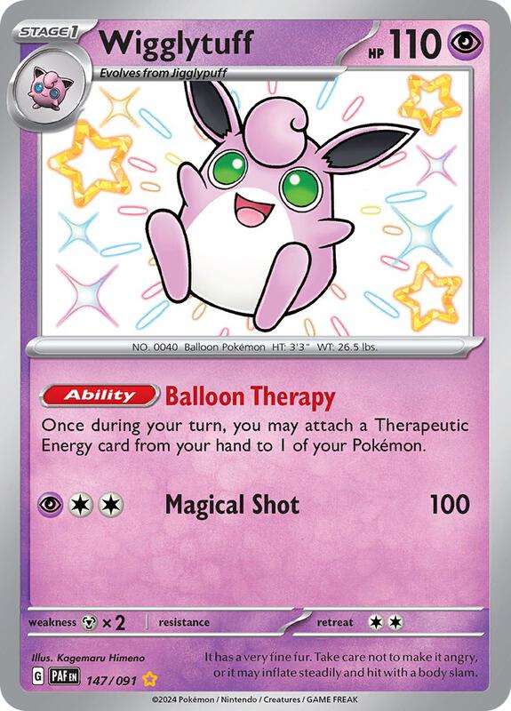 Wigglytuff Pokemon card from SV: Paldean Fates