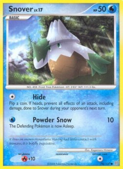Snover Lv.17 Pokemon card from Stormfront