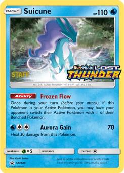 Suicune - SM149 (Prerelease) [Staff] Pokemon card from SM Promos