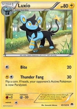 Luxio Pokemon card from BREAKpoint