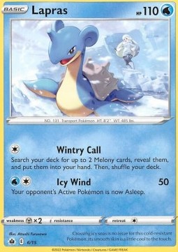 Lapras Pokemon card from McDonalds Collection 2022
