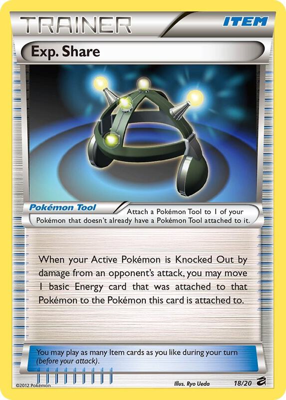 Exp. Share Pokemon card from Dragon Vault