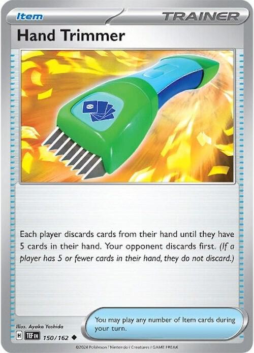 Hand Trimmer Pokemon card from SV05: Temporal Forces