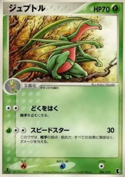 Grovyle Pokemon card from Treecko Constructed Starter Deck