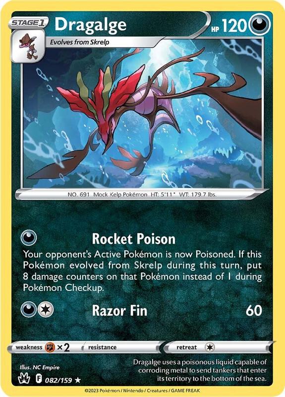 Dragalge Pokemon card from Crown Zenith