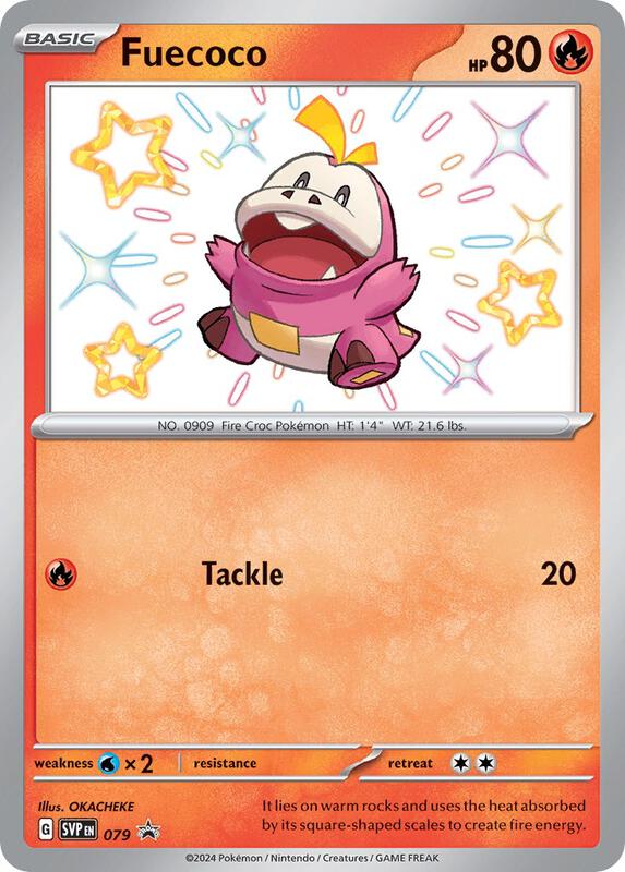 Fuecoco - 079 Pokemon card from SV: Scarlet & Violet Promo Cards