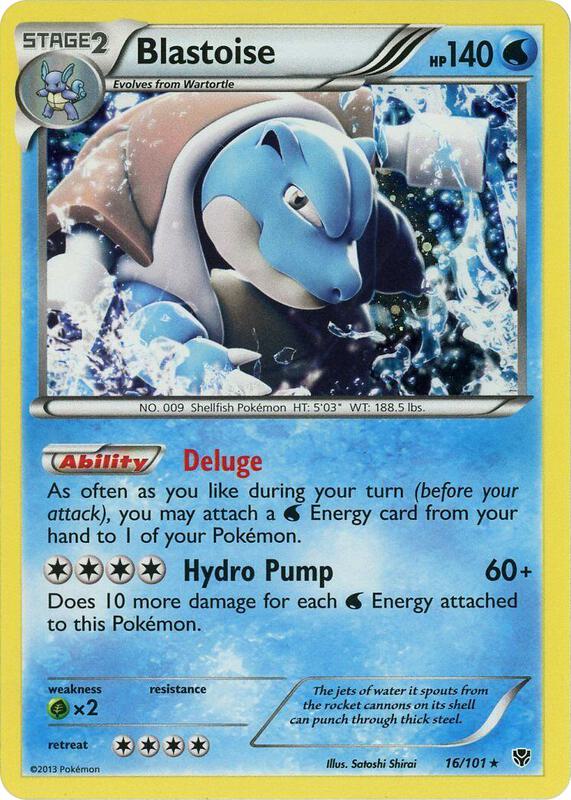 Blastoise Pokemon card from Blister Exclusives