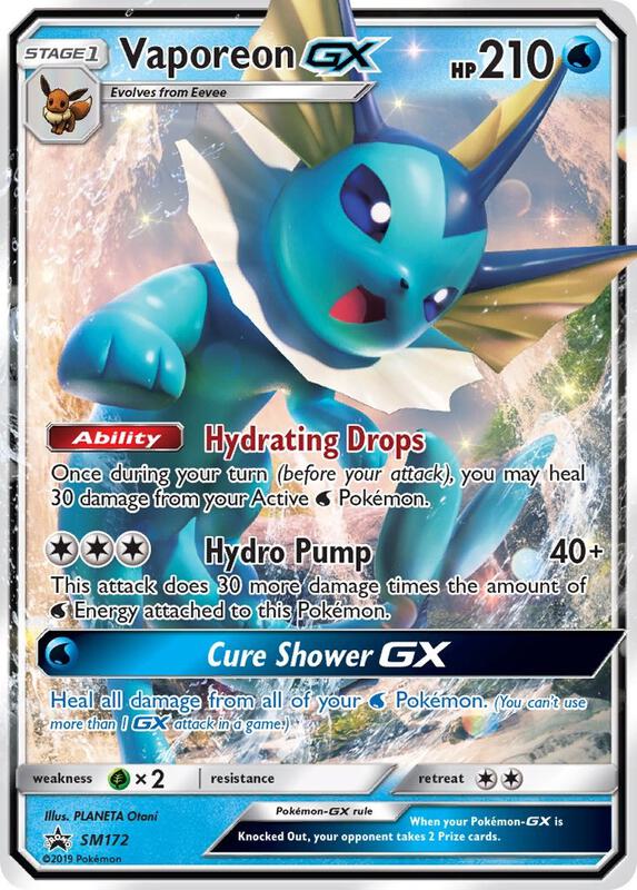 Vaporeon GX - SM172 Pokemon card from SM Promos