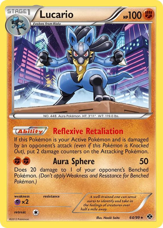 Lucario Pokemon card from Next Destinies