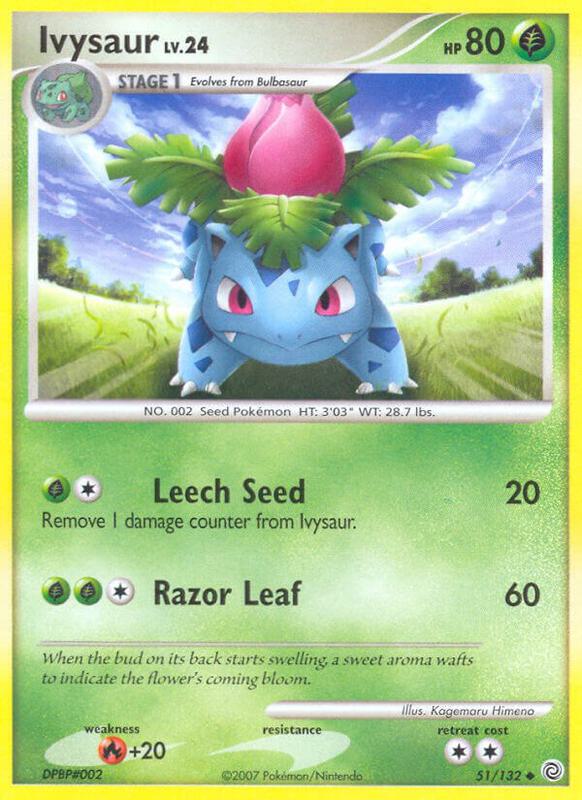 Ivysaur Pokemon card from Secret Wonders