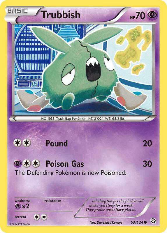 Trubbish Pokemon card from Dragons Exalted