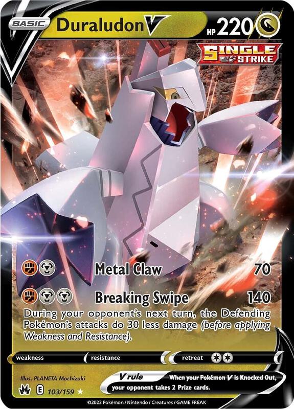 Duraludon V Pokemon card from Crown Zenith