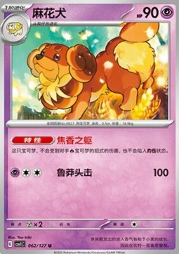Dachsbun Pokemon card from Eternal Birth