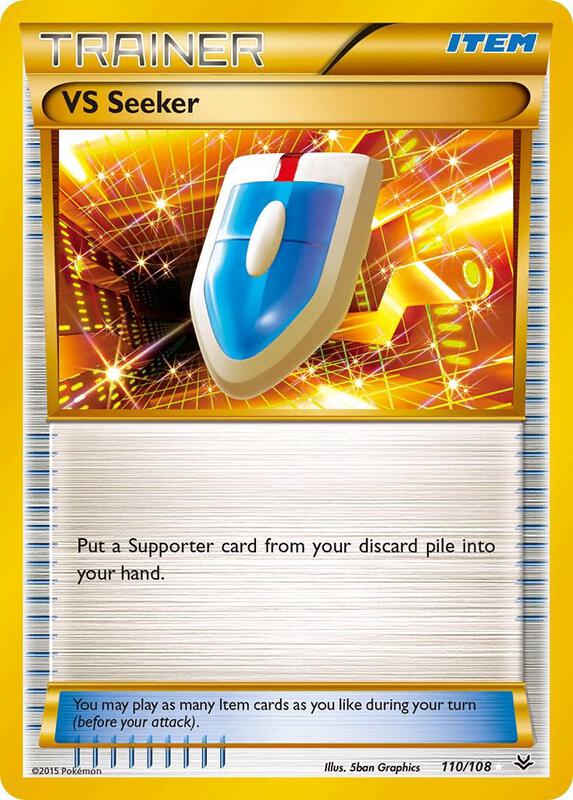 VS Seeker Pokemon card from XY - Roaring Skies