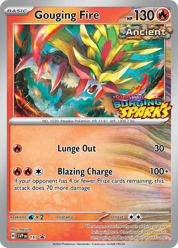 Gouging Fire - 151 Pokemon card from SV: