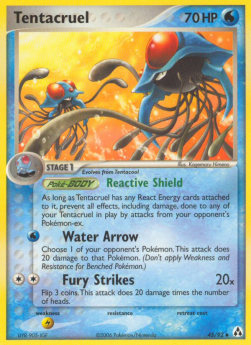 Tentacruel Pokemon card from EX Legend Maker