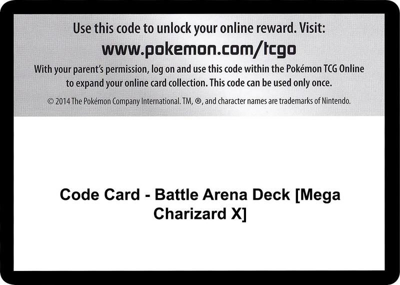 Code Card - Battle Arena Deck [Mega Charizard X]