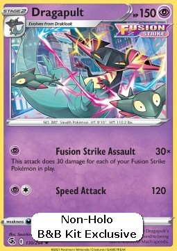 Dragapult Pokemon card from Fusion Strike