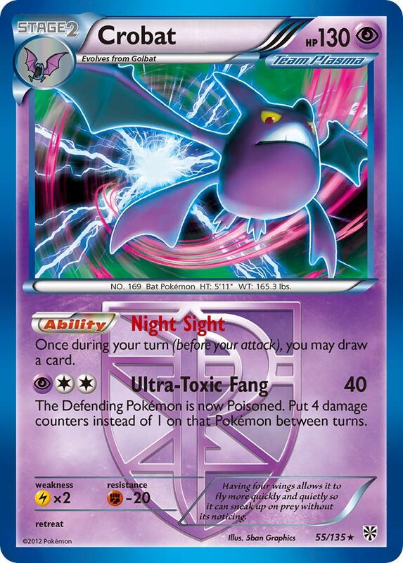 Crobat (Team Plasma) Pokemon card from Plasma Storm