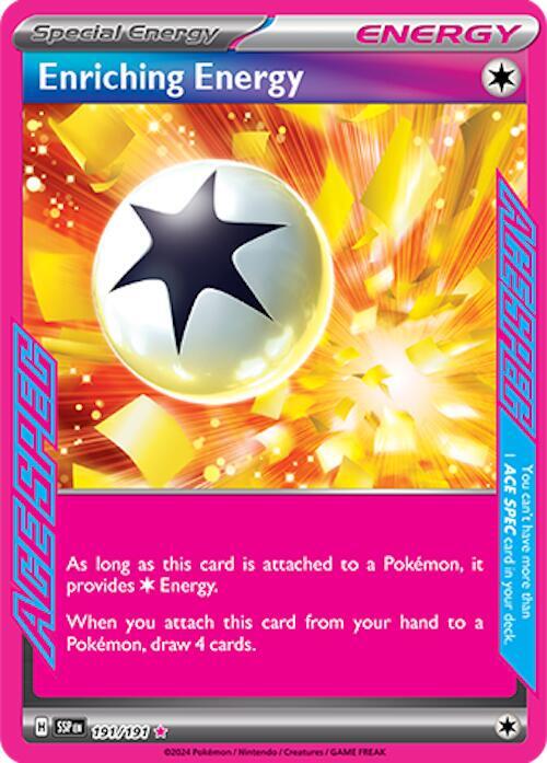 Enriching Energy Pokemon card from SV08: Surging Sparks