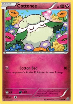 Cottonee Pokemon card from Ancient Origins