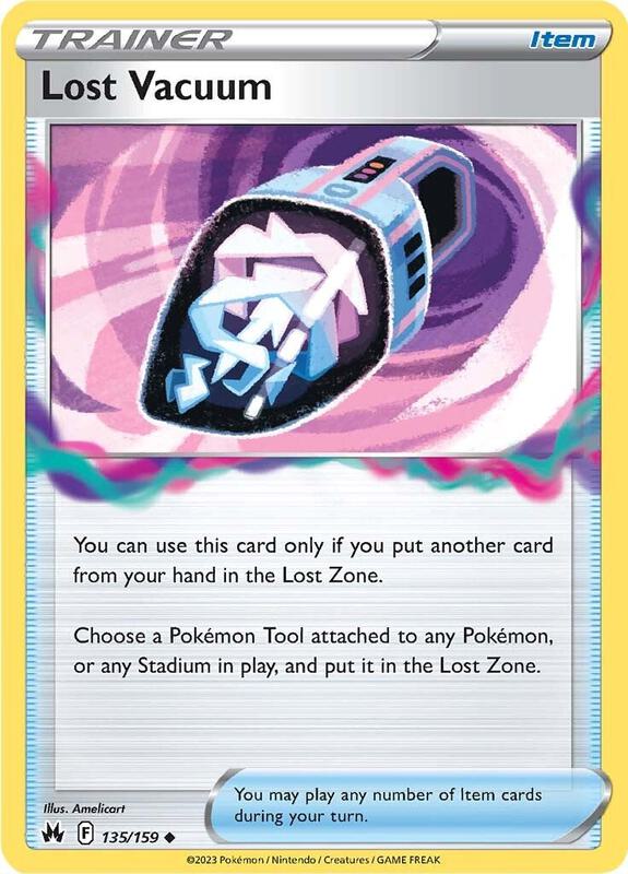 Lost Vacuum Pokemon card from Crown Zenith