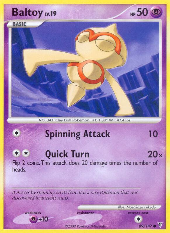Baltoy Pokemon card from Supreme Victors
