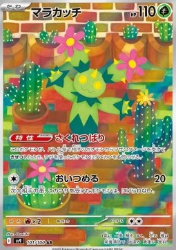 Maractus Pokemon card from Battle Partners