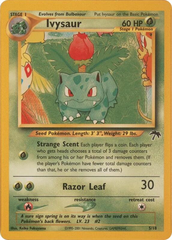 Ivysaur Pokemon card from Southern Islands