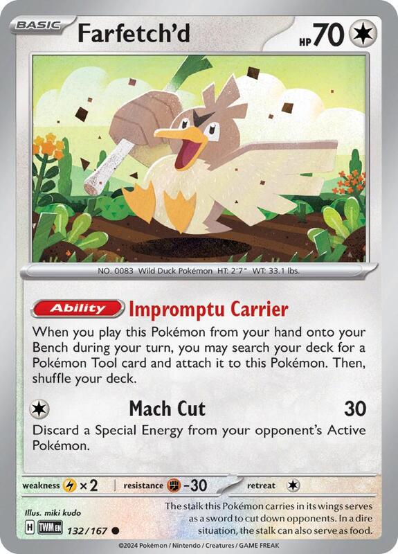 Farfetch'd Pokemon card from SV06: Twilight Masquerade