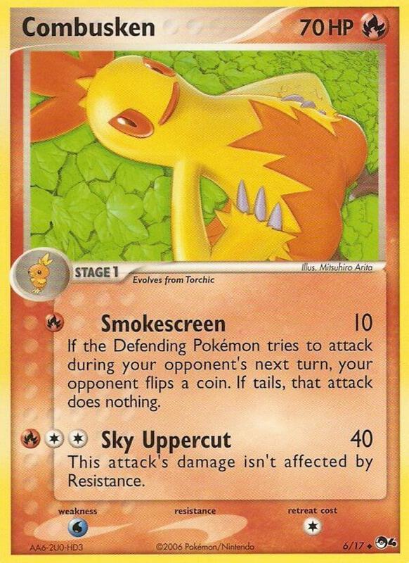 Combusken Pokemon card from POP Series 4